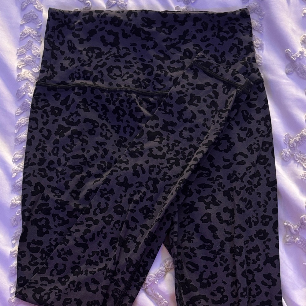 Athleta Black Leopard Print Leggings